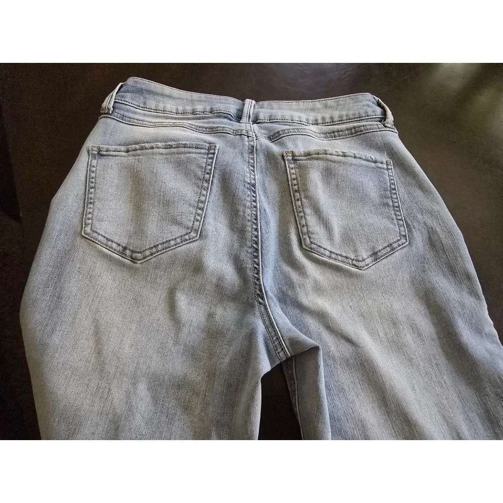 BY REWASH Vintage 90s Grunge Light Blue High Rise Distressed Mom Jeans 26in sz1